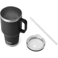 thumbnail image 3 of YETI Rambler 35 oz Straw Mug, Vacuum Insulated, Stainless Steel, Black, 3 of 8