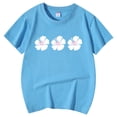 thumbnail image 5 of TZEWGL Casual Shirt For Infnat Graphic Pattern Printed Round Neck Short Sleeved Top For Girls Boys size 8-9T, 5 of 5