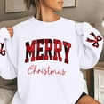 thumbnail image 2 of NMMUED Christmas Sweatshirts for Women Oversized Graphic Sweatshirt Long Sleeve Christmas Shirts for Women's Sweatshirt Christmas Vacation Sweatshirt Pullover Sweatshirts for Women White XXL, 2 of 5