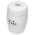 thumbnail image 4 of 18" White Porcelain Garden Stool, 4 of 7