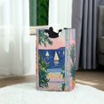 thumbnail image 6 of Yayeee Freestanding Laundry Hamper with Handle Collapsible Large Storage Basket for Clothes, Colorful Seaside, 6 of 7