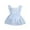 Blue, variant on Mercatoo Baby Girl Summer Clothes 𝐍ewborn Romper Tulle Tutu Dress Cute Toddler Birthday Dresses I𝐧fant Photoshoot Outfit
