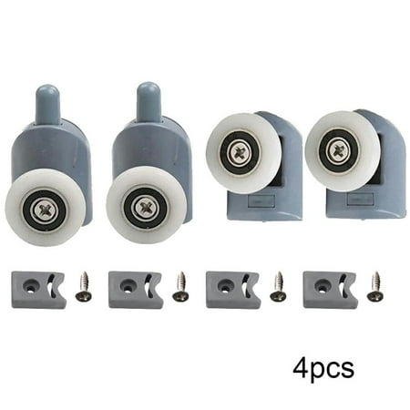 

Ruibeauty Set of 4 Single Shower Screen Door Rollers/Runners/Wheels/Pulleys 23mm wheel Dia