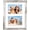 Distressed White, variant on 8x14 Picture Frames Collage Wall Decor, Displays 3Pcs 4x6 Pictures with Mat or 1Pcs 8x14 without Mat, Collage Picture Frame for Horizontal or Vertical Display, Nature Wood, 1 Pack