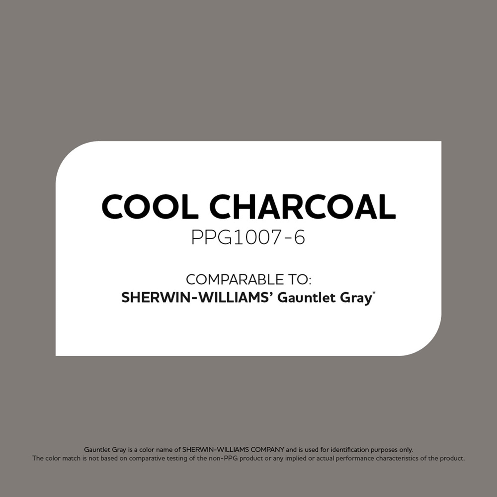 Glidden Spred Cool Charcoal Semi Gloss Interior Paint and Primer, 1 Gallon