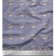 thumbnail image 1 of Soimoi Cotton Voile Fabric Floral,Bow & Chihuahua Dog Fabric Prints by Yard 56 Inch Wide, 1 of 1