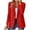 12# Red, variant on Long Sleeve Blazer Womens Business Casual Suit Jacket | Full Lined Comfort Classic Notch Lapel Functional Flap Pockets Business Casual Style Red XL