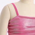thumbnail image 6 of IBTOM CASTLE Teen Girl Glitter Ruffle Metallic Adjustable Spaghetti Straps Dress Square Neck Tiered Hemline Tween Pageant Homecoming Graduation Prom Outfits Junior Formal Easter Dress 9-10 Years Pink, 6 of 7