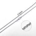 thumbnail image 1 of Jiayiqi, collar de cadena de cuerda de 2mm-7mm, gargantilla resistente al agua que nunca se decolora, joyería para hombres y mujeres, cadenas de Color plateado, regalo Tan Jianjun unisex, 1 of 2