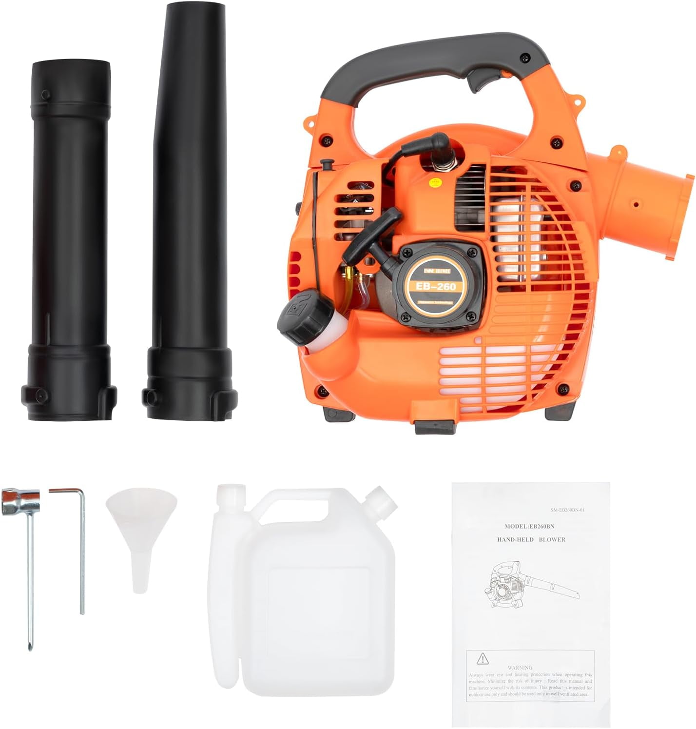 Handheld Gas Blower, 2-Stroke Gas Powered Leaf Blower, 750W 25.4cc Gasoline Grass Sweeper for Lawn Care, Snow Blowing & Yard Cleaning, Heavy Duty Grassland Cleaning Machine