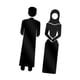 thumbnail image 4 of Letreros de baño de Oriente Medio, letrero de baño para hombres y mujeres, adhesivo para puerta de estacionamiento Negro, 4 of 9