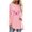 Pink, variant on Jsaierl Breast Cancer Shirts for Women Pink Ribbon Graphic Tees Trendy Long Sleeve Tops Dressy Casual Womens Gift T-shirts