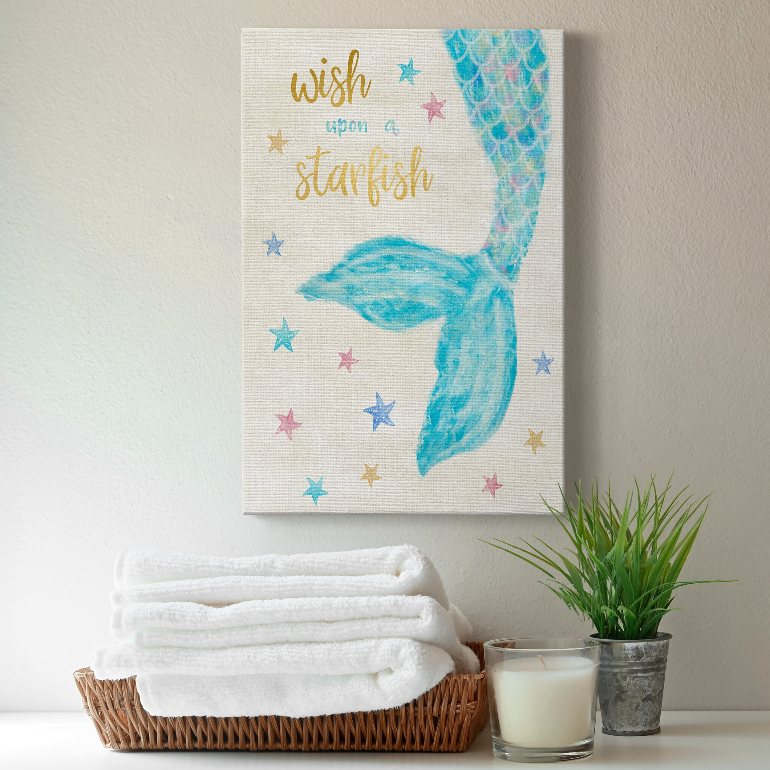 Mermaid Wish Premium Gallery Wrapped Canvas - Ready to Hang - 24 x 36