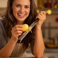 thumbnail image 3 of Cheese Grater & Zester, 15.9 inch Handheld Zester Grater, Cheese Shredding Tool, Fine Microplane Grater, Stainless Steel Blade, Kitchen Utensil Gadget for Cheese Vegetables and Garnishes, 3 of 6