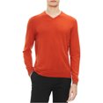 thumbnail image 1 of Calvin Klein chandail-Over en Mérinos Extra Fin pour Hommes, Orange, Grand, 1 of 1