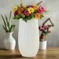 thumbnail image 6 of Bernice Textured White Ceramic Vase, 6 of 11