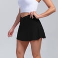 thumbnail image 6 of Huresd Tennis Skirts for Women with Shorts High Waisted Athletic Shorts Tummy Control Golf Skorts for Women with Pockets Black S, 6 of 9