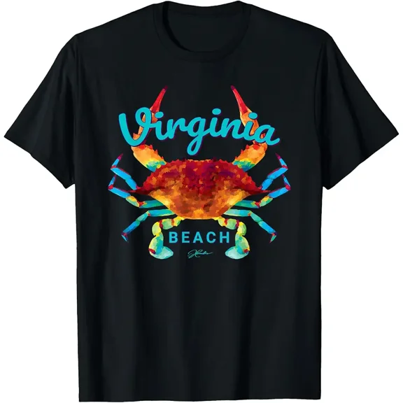 JCombs_ Virginia Beach, VA, Blue Crab T-Shirt T-Shirt
