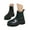 Green, variant on Women's Short Rain Boots Rubber Waterproof Elastic Slip on Chelsea Ankle Garden Shoes(Black,6.5)