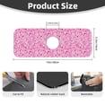 thumbnail image 2 of Xecao Breast Cancer Awareness2 for Kitchen Sink Splash Guard Faucet Mat , Faucet Guard & Draining mat, (15" X 5.5" ), 2 of 7