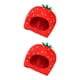 thumbnail image 3 of Injueey Soft Strawberry Hat Cosplay Headgear Photo Props for Holiday New Year Party Rojo 28x35cm 2Conjunto, 3 of 6