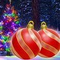 thumbnail image 3 of Bola de juguete inflada de 60CM, bola de muñeco de nieve LED colorida, adornos grandes para porche y patio FLhrweasw Nuevo, 3 of 9