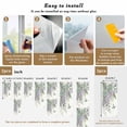 thumbnail image 6 of Spring Lavender Window Privacy Film, Garden Botanical Leaves Butterflies Static Cling UV Sun Blocking Heat Control Window Tint Day and Night, Non-Adhesive One Way Windows Privacy Cover 19.6''x39.3'', 6 of 7