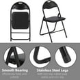 thumbnail image 3 of Danolapsi Folding Chairs with Cushion,Metal Chairs for Home and Office,Outdoor & Indoor Event Portable Metal Folding Chairs with Non-Slip Feet Pads Stackable Chairs,Foldable Chairs, 3 of 7