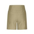 thumbnail image 5 of JSheng Women's Casual Shorts Stretchy Solid Stretch Twill Shorts High Waist Regular Hiking Shorts Summer With Pockets Khaki XL, 5 of 5