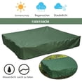 thumbnail image 3 of Sandpit Cover 150x150cm Tarpaulin for Sandpit With Drawstring Waterproof Sandpit Beach Garden - Green, 3 of 9