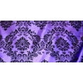 thumbnail image 2 of 25 Yards Purple Black Flocking Damask Taffeta Velvet Fabric 58" Flocked Decor", 2 of 2