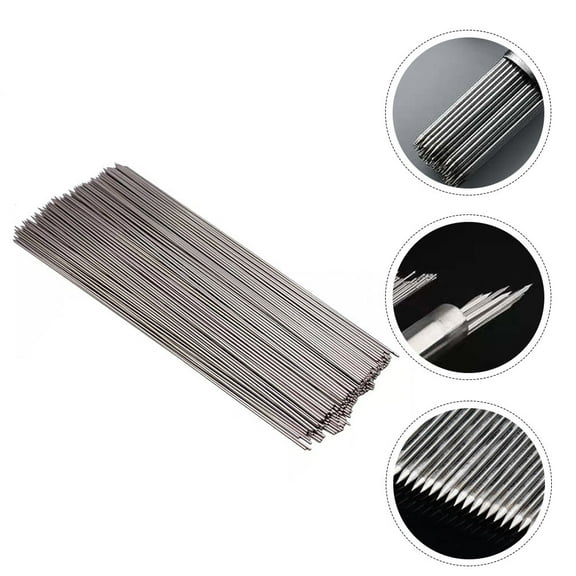 100Pcs Round Skewers Barbecue Sticks Picnic BBQ Equipment Silver