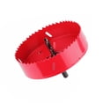 thumbnail image 4 of SEIWEI 60-100 mm HSS Titanium Drill Bit Hole Saw Metal Hole Saw with Rod M42 High Speed Steel Hole Cutter (1PCS, 65mm), 4 of 6
