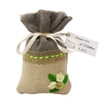 thumbnail image 5 of 20 Wedding Jute Favor Bags Rustic With Personalized Custom Paper Tags Small Burlap Bags Party Favor Drawstring Pouches 4"x6.5" inches, 5 of 5