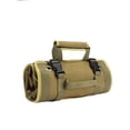 thumbnail image 2 of HLONK Multifunctional Roll-Up Garden Electrician Tool Bag  Car Mounted Hardware Storage Bag with Zipper Pockets  Large Capacity Tool Roll for Woodworking and Emergency Kits Khaki, 2 of 3