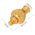 thumbnail image 2 of WHAMVOX 10pcs Decorative Vintage Curtain Rail Caps Plastic Pole Finial Ends Replacement Accessories for Hotel Apartment 26-28mm D Curtain System Repairs, 2 of 8
