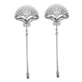 thumbnail image 4 of FENGGUIQU 2Pcs Stainless Steel Shell Shaped Tea Strainer Useful Filter for Home, 4 of 8