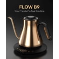 thumbnail image 3 of Gooseneck Electric Kettle, ±1°F Precise Temperature Control, 1500W Fast Heating, Pour Over Coffee & Tea Kettle with Brew Timer & Keep Warm, Stainless Steel, 0.9L (Gustav Gold), 3 of 16