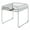 Chrome, variant on Furniture of America Mexller Contemporary Glass Top End Table in Chrome
