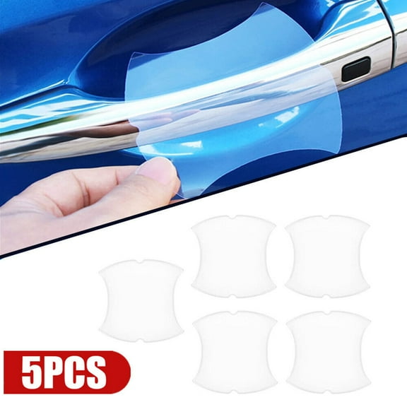 5Pcs Invisible Car Door Handle Film Protective Scratches Protector Accessories