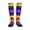2 Black-2, variant on Pride Rainbow Flag Compression Socks for Women Men Circulation Graduated Supports Socks for Running Athletic Sports