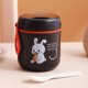 thumbnail image 1 of Taza de sopa de aislamiento de acero inoxidable con tapa, vajilla, taza de avena para estudiantes, horno de microondas, taza de desayuno de sopa portátil sellada a prueba de fugas, negro XianweiShao 9024735088677, 1 of 1