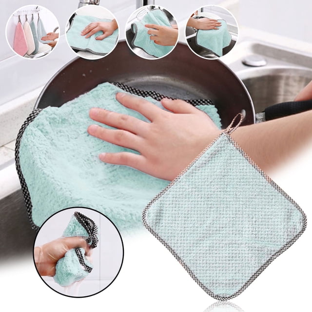 Daily Rag Toweldish Kitchen Cloth Dish Oilcleaning Non Stick Clothkitchen Cleaning Supplies,15Pc Scouring Pad Clearance