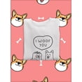 thumbnail image 3 of I Woof You Doggy Couple  Sweatshirt Women -Image by Shutterstock, Female 5X-Large, 3 of 4