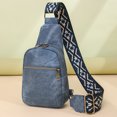 thumbnail image 4 of Bolso Bandolera Pecho Pequeño Casual para Mujer Riñonera Cuero PU, 4 of 9