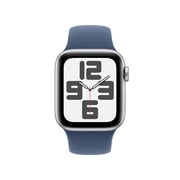 Restored Apple Watch SE (2nd Gen) GPS + Cellular 40mm Silver Aluminum Case with White Sport Band - S/M