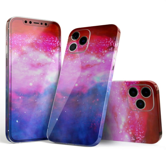 DesignSkinz Vivid Pink and Blue Space Full-Body Skin Decal Wrap Cover for iPhone 16