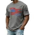 thumbnail image 3 of USA 250 Years of Freedom Commemorative T-Shirt with Liberty Statue and Stars and Stripes Graphic and Short Sleeves Featuring Soft Cotton Feel&nbsp; Gray XXL, 3 of 6