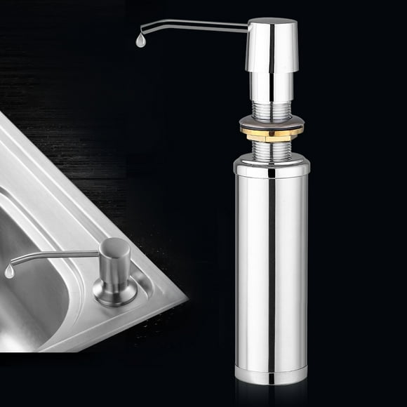 TOPINCN 250ML Stainless Steel Liquid Soap Dispenser Bottle Kitchen Bathroom Shower Lotion Shampoo Pump, Liquid Dispenser, Bathroom Soap Dispenser