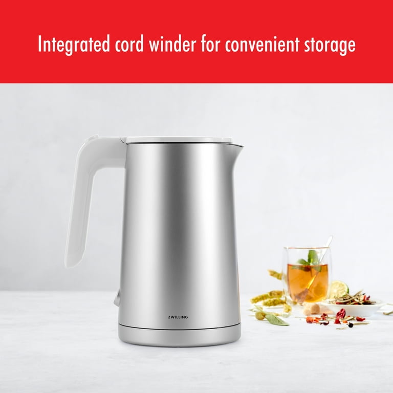Zwilling Enfinigy Cool Touch Electric Kettle - Silver